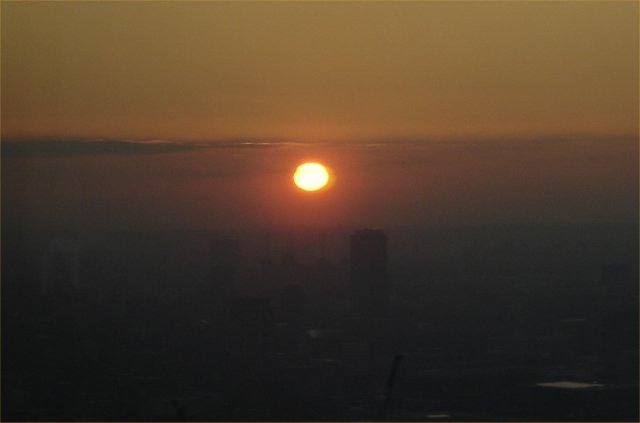 Sunset from the Gherkin