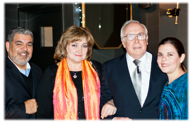 Ron Botran's Frank Quinones and Isabel Molina with Guatemalan Ambassador to UK Asisclo Valladares