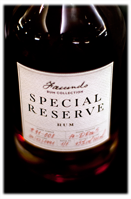 Bacardi's Facunda Special Reserve Rum