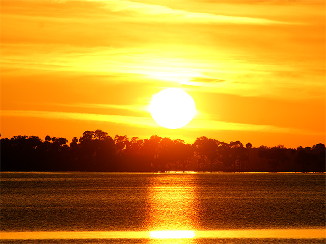 Sunset over Lake Dora