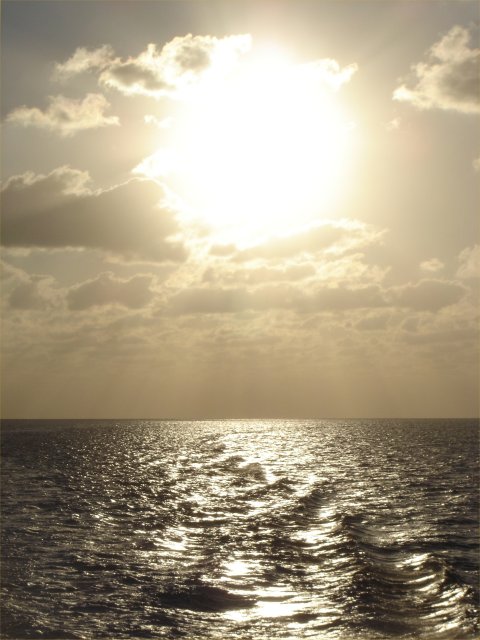 Setting Sun from the Yankee Freedom