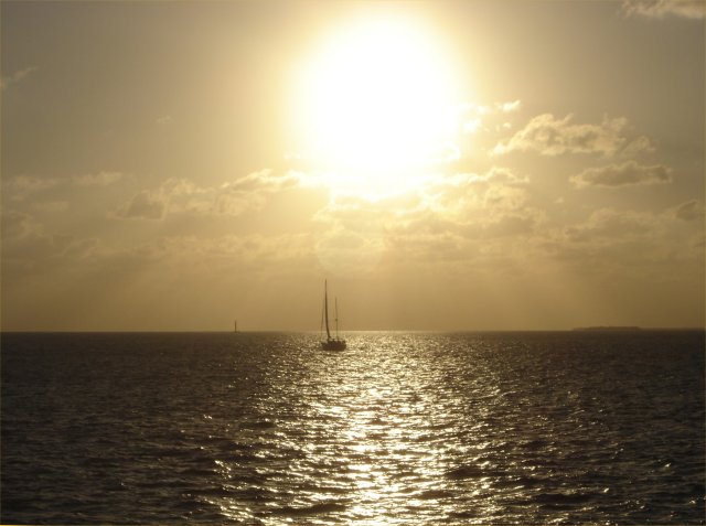 Setting Sun from the Yankee Freedom